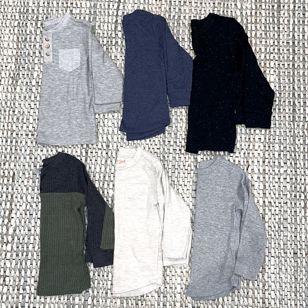 Toddler boys LOT of Long sleeve shirts, 2T